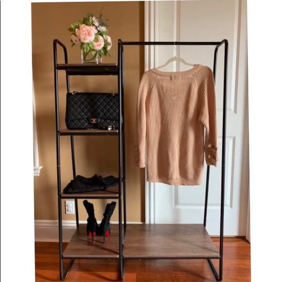 Chicwish Lace-up Mood Sweater in Camel, S/M - Picture 3 of 8